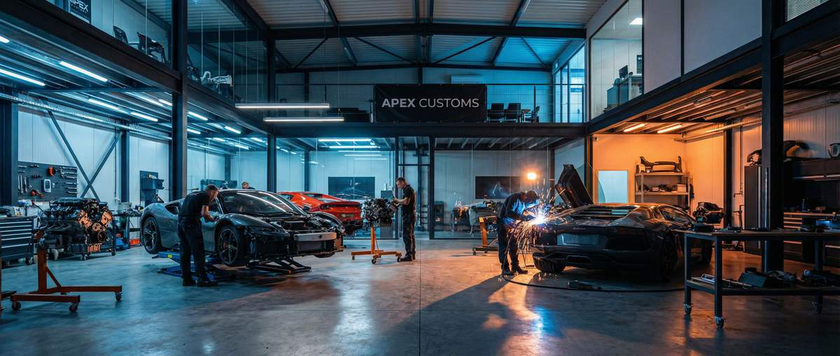 91修车改装公司门店